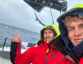 Lennart Burke and Melwin Fink on their Pogo 40 S4.