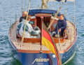 The owner dispenses with a pushpit
