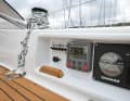 Useful details: the engine panel, autopilot and the switches for the navigation lights are conveniently located in the stern.