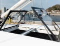 Two large deck hatches make the saloon light and friendly. They open in opposite directions, allowing the fresh air supply to be regulated