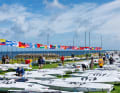 Die Flotte der 153 startenden Ilca 7 aus 52 Nationen ist bereit …