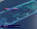 This can not only display the wind and its direction in real time, but also simulate the optimum course to the next marker