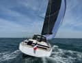 Quite voluminous: The Lombard hull has a modern and powerful design with a flat underwater hull and two rudder blades.