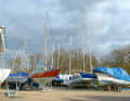 Forest of masts on land. An image that can also be seen more and more frequently in Germany