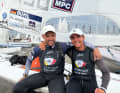 The German Ilca 7 king Philipp Buhl and the up-and-coming crown prince Ole Schweckendiek at Kieler Woche 2025.