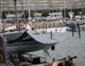 The Farr 40 can be lifted