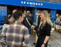 Cole Brauer est venue avec son petit ami, Birte, la femme de Boris, a fait le voyage depuis Hambourg.