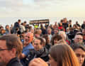 "Boris, Boris, Boris", scandaient les fans devant le restaurant le Pierrot, dont de nombreux Allemands.