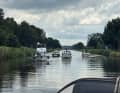 Travelling on the Elbe-Lübeck Canal.