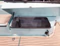 The solid back box lids are fitted with gas struts