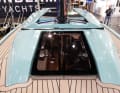 The boat is equipped with a self-tacking jib as standard