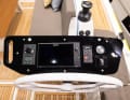 Command centre. Control column with large instrument panel