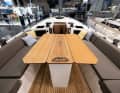 The table with the hinged sides is extremely robust