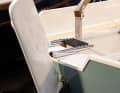 ... the step in the rudder blade. This is how you get safely on board from the water