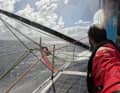 En fait, c'est une belle navigation sous le soleil ? Alors, cliquez une fois de plus ... ! | Équipe Malizia/A. Auriol