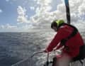 Boris am Bug von "Malizia – Seaexplorer". Noch vergleichsweise handig, aber dennoch zu viel für den Fractional Zero | Team Malizia/Antoine Auriol