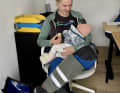 Rosalin Kuiper with her four-month-old daughter Feis.