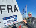 Il campione del mondo Ilca 7 francese Jean-Baptiste Bernaz