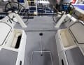 The racer-cruiser from X-Yachts also swallows a lot of payload in the cockpit. However, the cockpit boxes can be removed for regatta use, as can many other items on board
