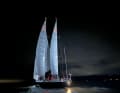 "Pen Duick VI" reaches Cowes in the UK