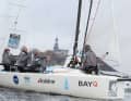 Steuerfrau Julia Kühn und ihre NRV-Crew verpassten die Pokal-Titelverteidigung nur knapp