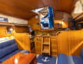 There is also plenty of wood aft: the bulkhead is also uneven due to the many covers