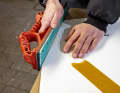 Smoothing: If too much material remains, it is sanded off. This can be done quickly with 40 grit paper. Make sure that the panel is not exposed