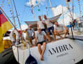 Mit einer Swan 48 "Ambra" hat die Crew den Atlantik überquert...