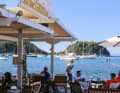 The bar on the shore is the best place for a sundowner.