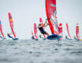 Windsurf-Weltmeister Sebastian Kördel stieg mit drei Siegen in drei Rennen optimal in die Kieler Woche ein