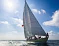 The Yawl needs a little wind, then she feels visibly comfortable under full sail