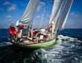 The "Germania VI" has had an eventful past. Today, she sails the world's oceans as a classic