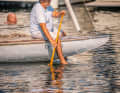 Sometimes you do have to do something, but it can be slow, like here when paddling