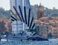 Das Germany SailGP Team mit Steuermann Erik Heil