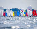 The colourful J/24 field at the 129th Kiel Week
