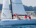 In der J/70 nach elf Rennen und viel Aufregung in der Klasse beendeten Michael Grau und sein NRV-Team die Kieler Woche mit Platz zwei