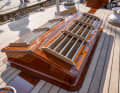 The attractive and highly functional skylight above the saloon is one of many faithfully reproduced originals