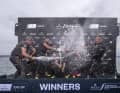 Qui il team tedesco festeggia la sua storica prima vittoria nel SailGP sul lago di Ginevra.