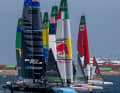 Kraftvolle Startszene an Tag eins beim Rolex Los Angeles Sail Grand Prix.