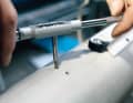 Tapping screws are now screwed in directly; a tap is used for bolts