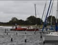 Losgerissene Yachten werden gesichert