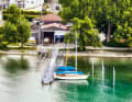 In the Überlingen cellar shipyard, restaurant visitors can now enjoy the historic shipyard site ...
