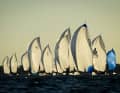 Like something out of a sailing dream: the World Cup fleet on its way to the offshore race