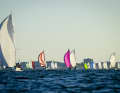 In front the World Championship participants, in the background the Kiel-Schilksee Olympic Centre