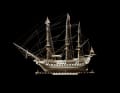 La replica perfettamente conservata della corazzata britannica di seconda classe "HMS Canopus".