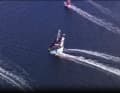 Poco prima dell'incidente. Allagrande ovviamente non vede la barca sottovento.