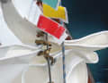 the harbour marks add up on the forestay, ...