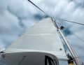 The fabric is equipped with reefing compensators to equalise the profile depth of the main