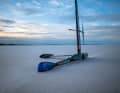 "Horonuku" has set a new sailing speed record of 222.43 kilometres per hour on the Australian salt lake Lake Gairdner