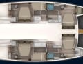 A novelty in the length class: six double cabins and four wet cells